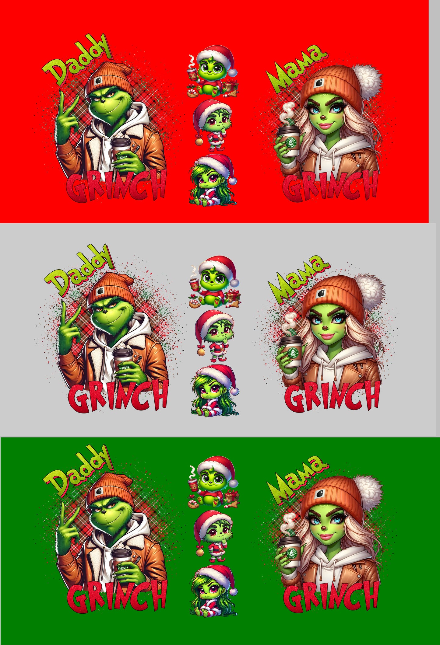 Mama Grinch Daddy Grinch HOODIE