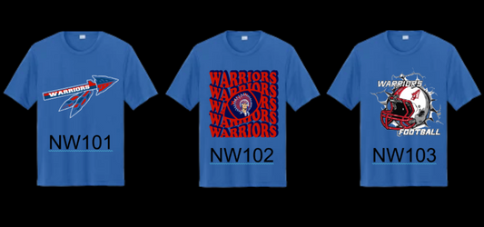 NEW NW Warriors Football  T-SHIRT